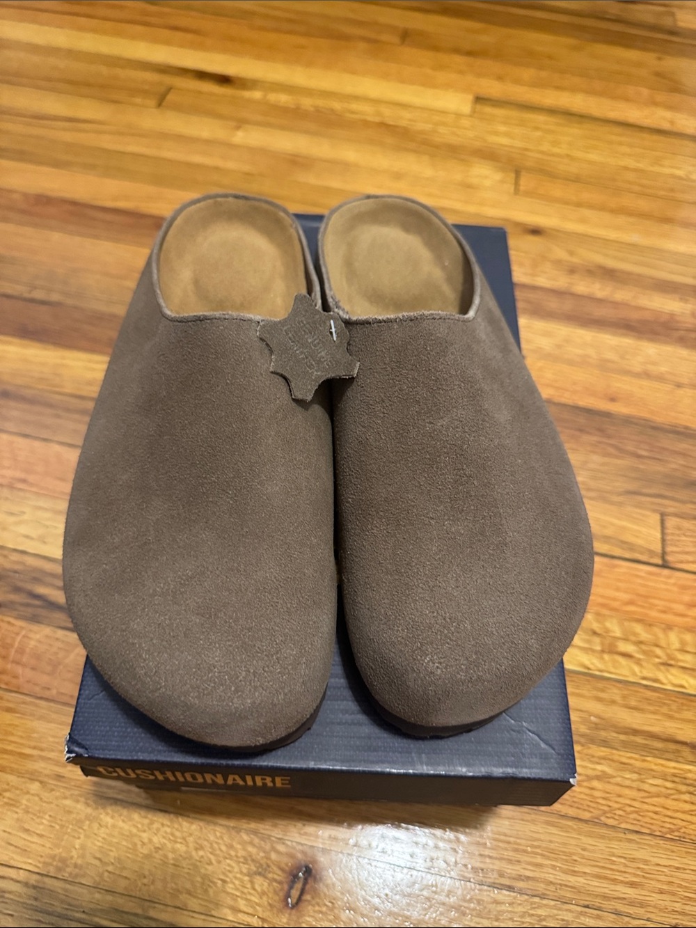 Women’s Brown Suede Slip-On Clog Mules